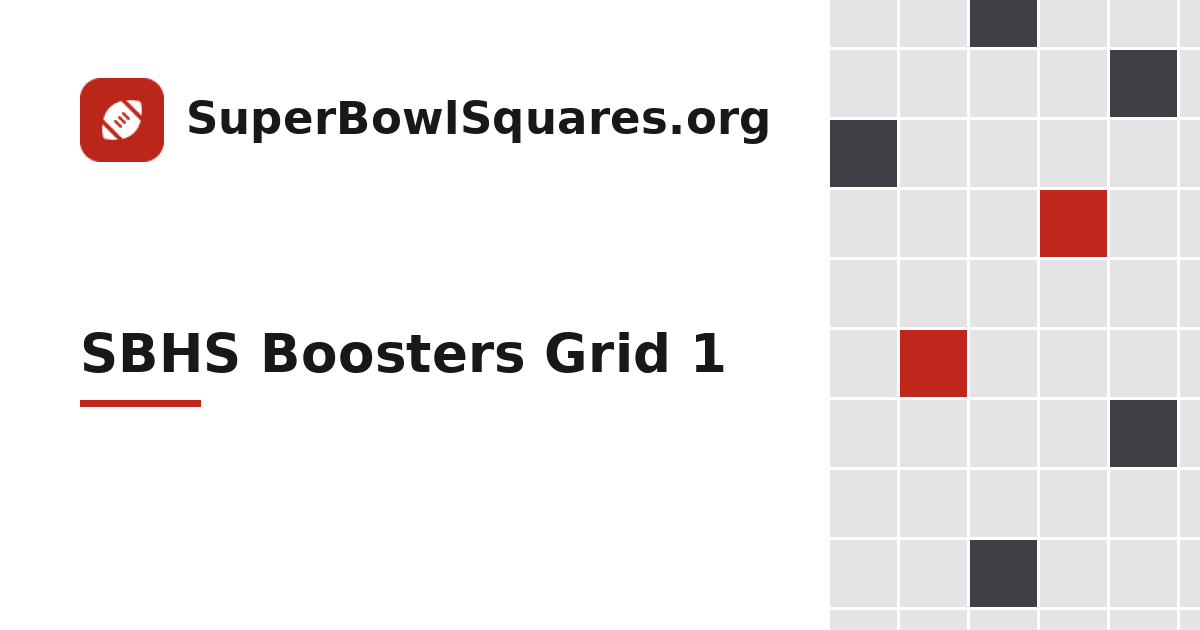 SBHS Boosters Grid 1