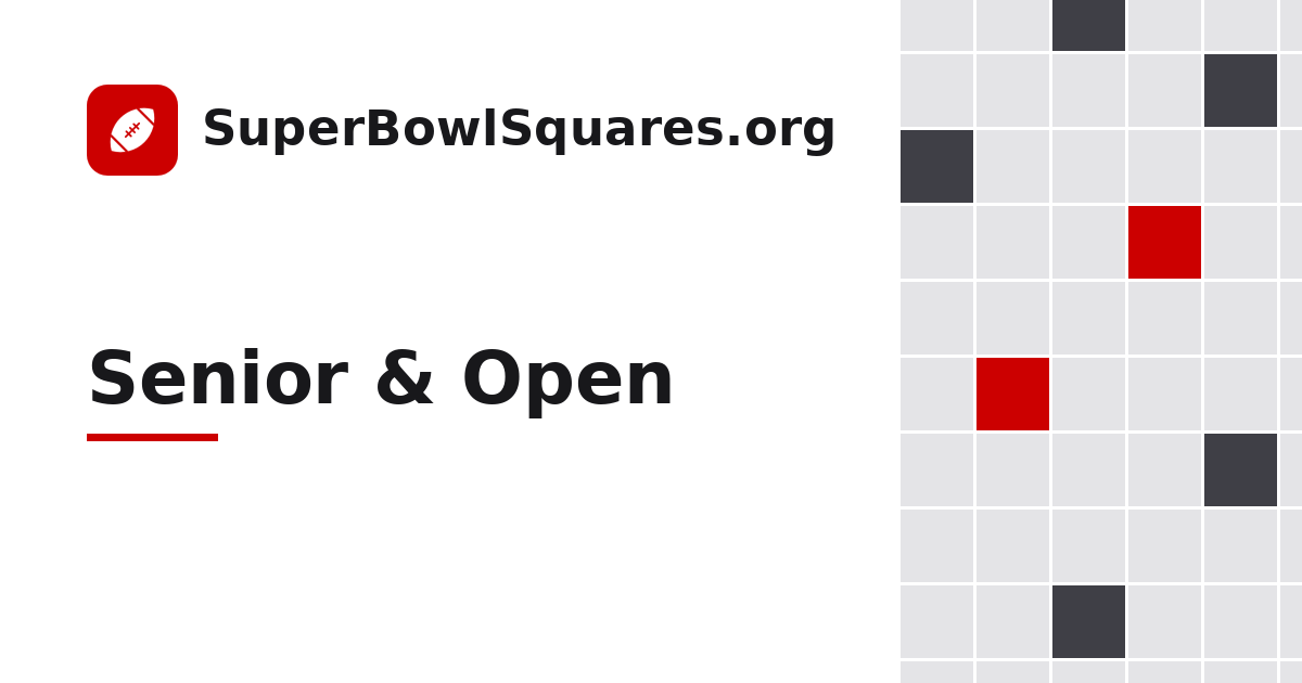 Senior & Open